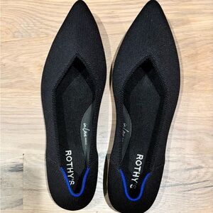 Rothy's Black Pointed-Toe Flats